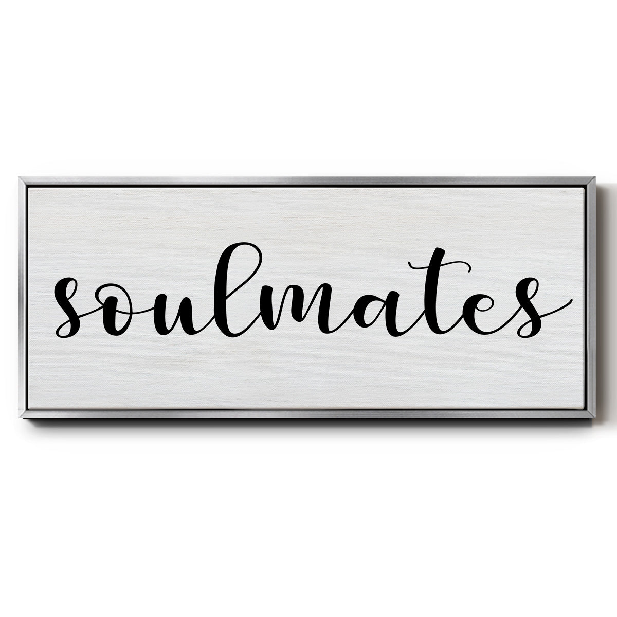 Soulmates - Floater Framed Canvas Print