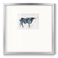 Long Horn Alt V2 - Double Matboard Framed Print