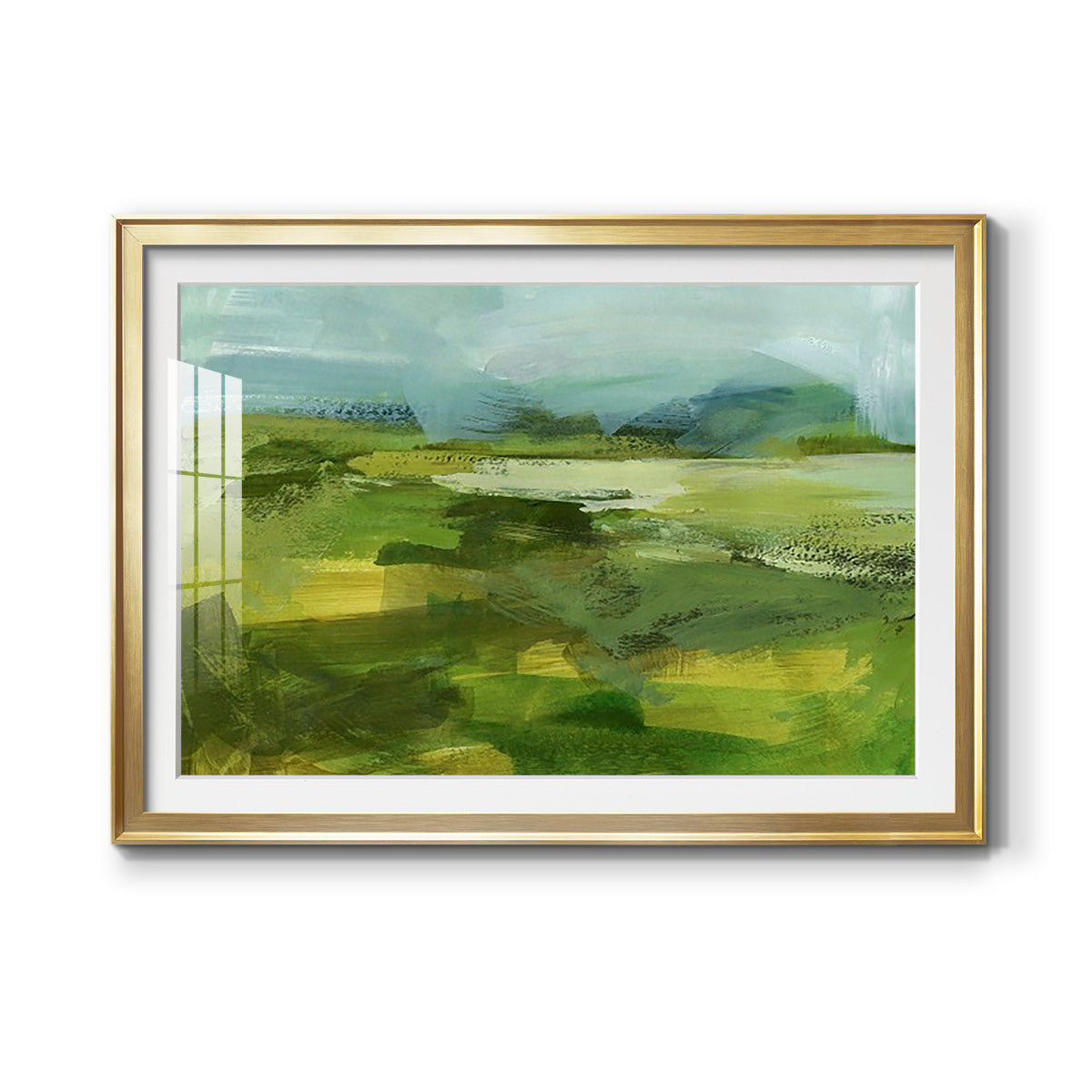 Emerald View IV Premium Framed Print - Ready to Hang