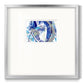 Blue Flow - Double Matboard Framed Print
