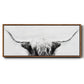 Longhorn - Floater Framed Canvas Print