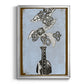 Graphic Flowers in Vase III - Modern Framed Canvas Print