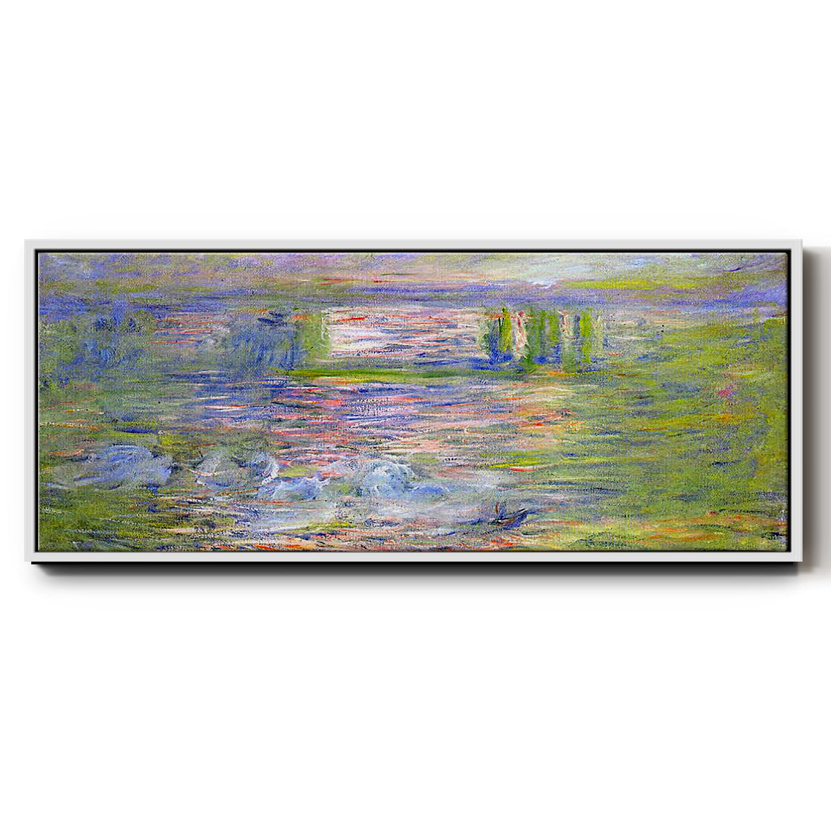 Charing Cross Bridge - Floater Framed Canvas Print