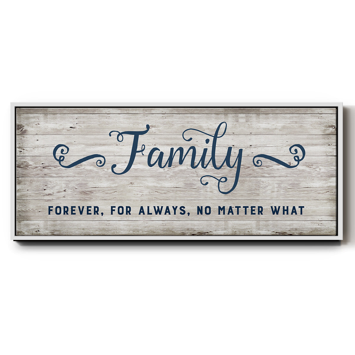 Family Forever - Floater Framed Canvas Print