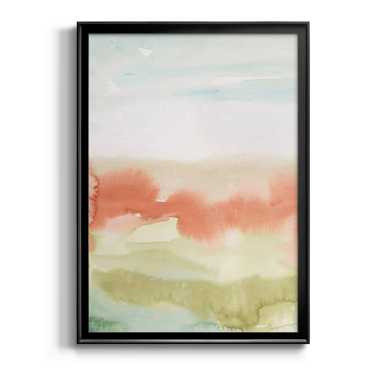 Blushing Sunrise I - Modern Framed Canvas Print