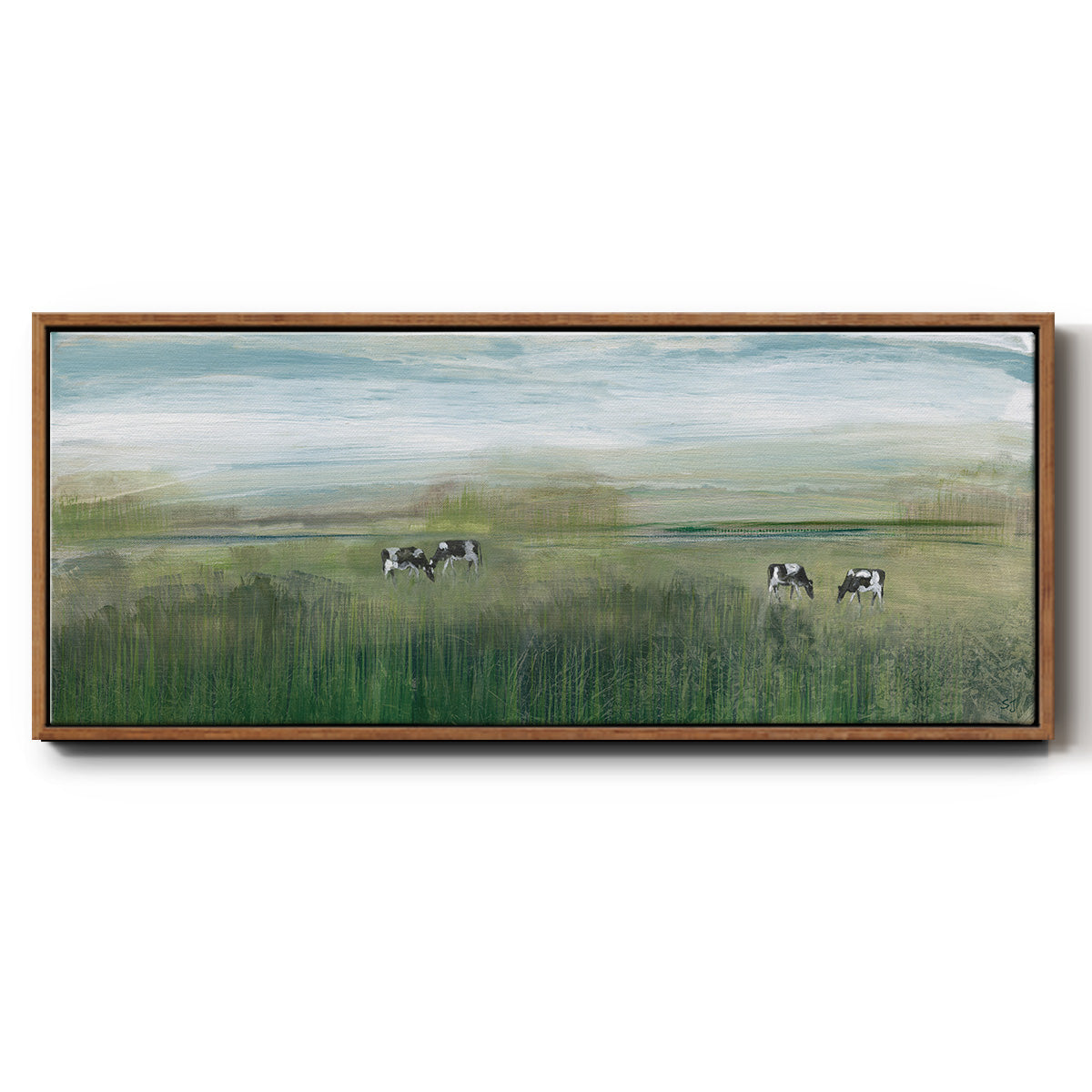 Grazing In Shandelee - Floater Framed Canvas Print