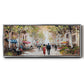 Paris Teal III - Floater Framed Canvas Print