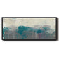 Teal Range II - Floater Framed Canvas Print