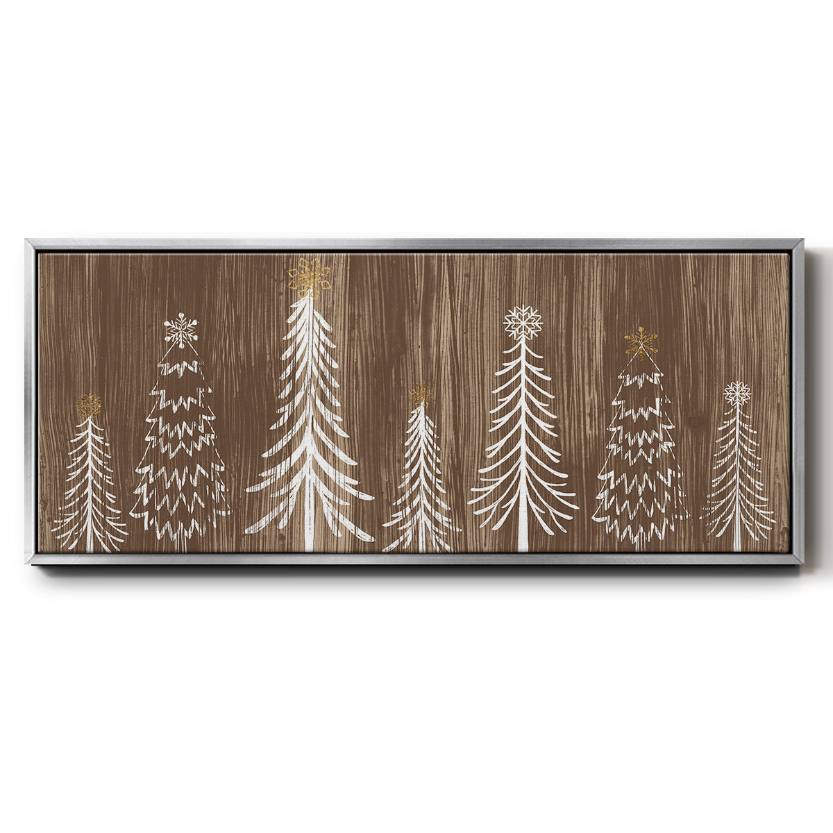 Barnwood Wonderland Collection D - Floater Framed Canvas Print