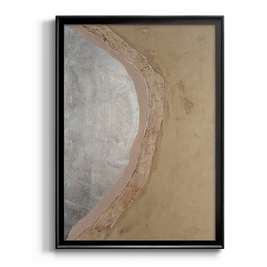 Silver Lake I - Modern Framed Canvas Print
