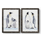 Emperor Penguins I - Premium Framed Canvas 2 Piece Set - Ready to Hang