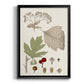 Leaves & Berries II - Modern Framed Canvas Print