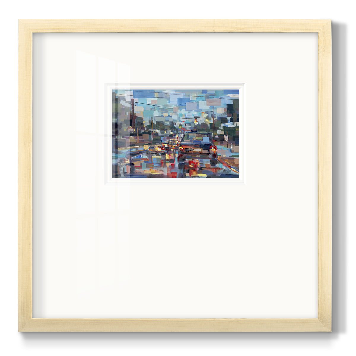 Red Traffic - Double Matboard Framed Print