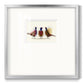 Pheasant Trio Premium Framed Print Double Matboard