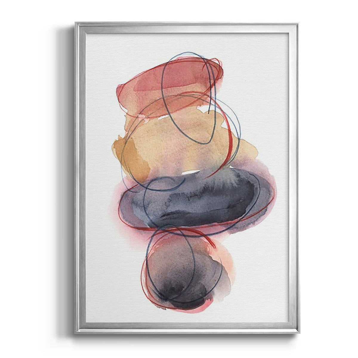 Balancing Act I - Modern Framed Canvas Print