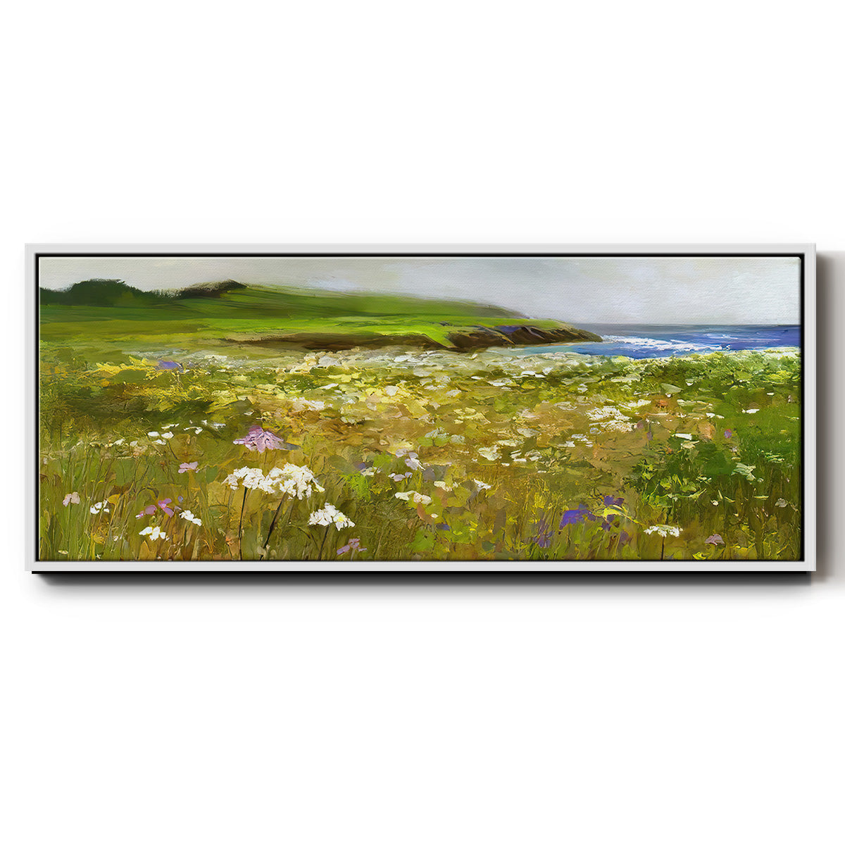 Montara Bluffs - Floater Framed Canvas Print