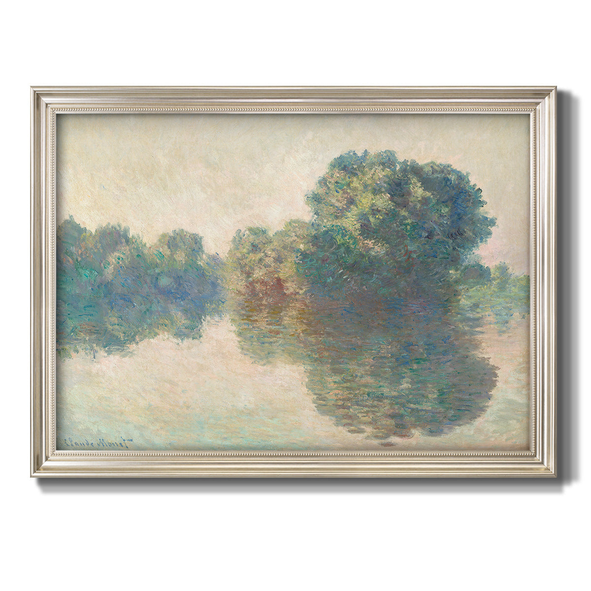 The Seine at Giverny - Ornate Framed Canvas Print