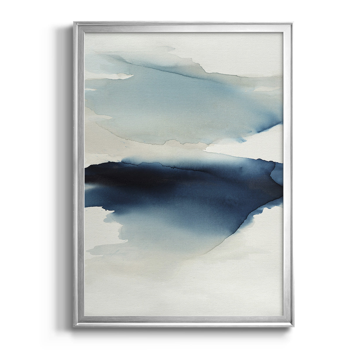 Waves I - Modern Framed Canvas Print