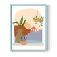 Paper Scene II - Restickable Framed Art Print