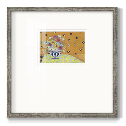 Flowerscape I Premium Framed Print Double Matboard