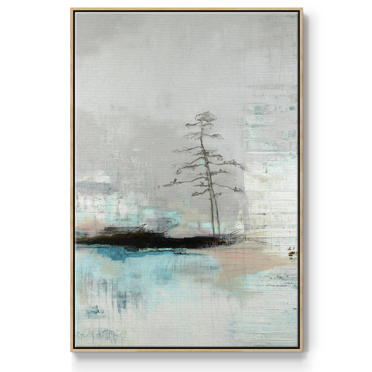 The Edge of Independence Framed Premium Gallery Wrapped Canvas - Ready to Hang