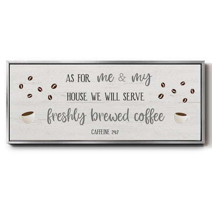 Caffeine 24/7 - Floater Framed Canvas Print