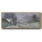 Snow at Argenteuil, 1874 - Floater Framed Canvas Print