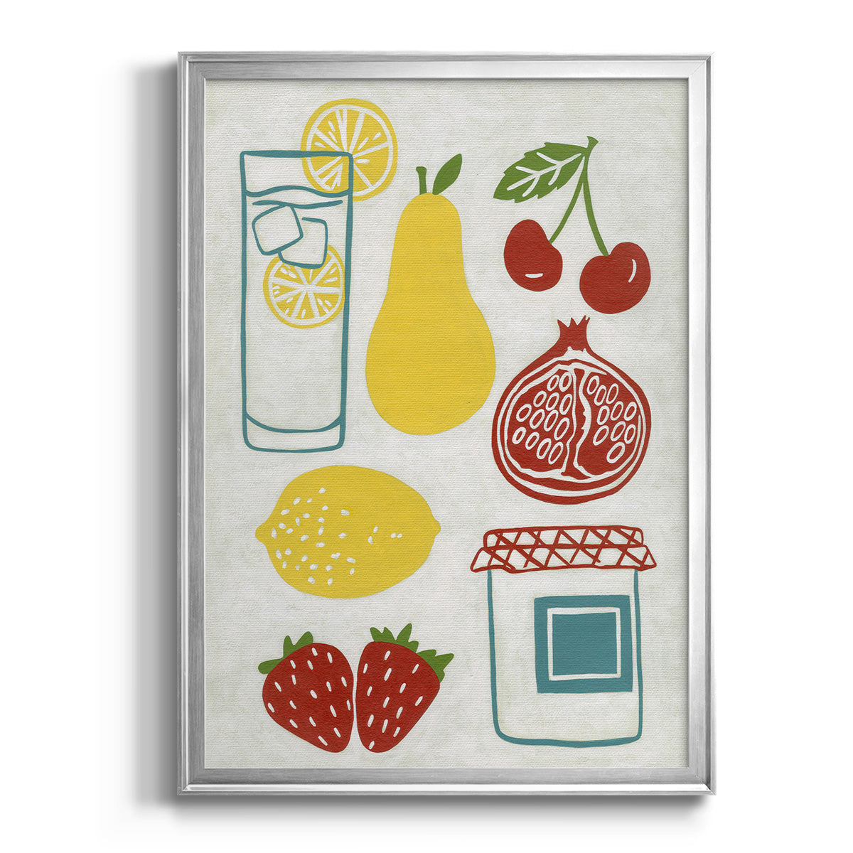 Sunday Picnic - Modern Framed Canvas Print