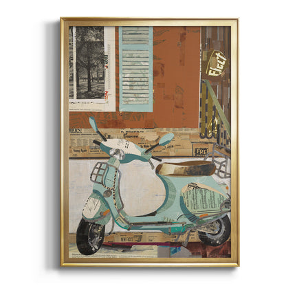 That Vespa - Modern Framed Canvas Print