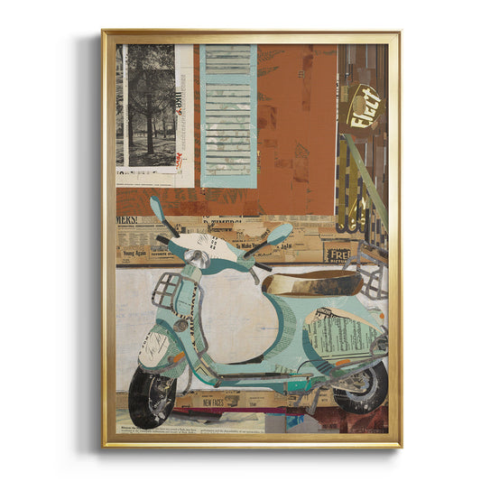 That Vespa - Modern Framed Canvas Print