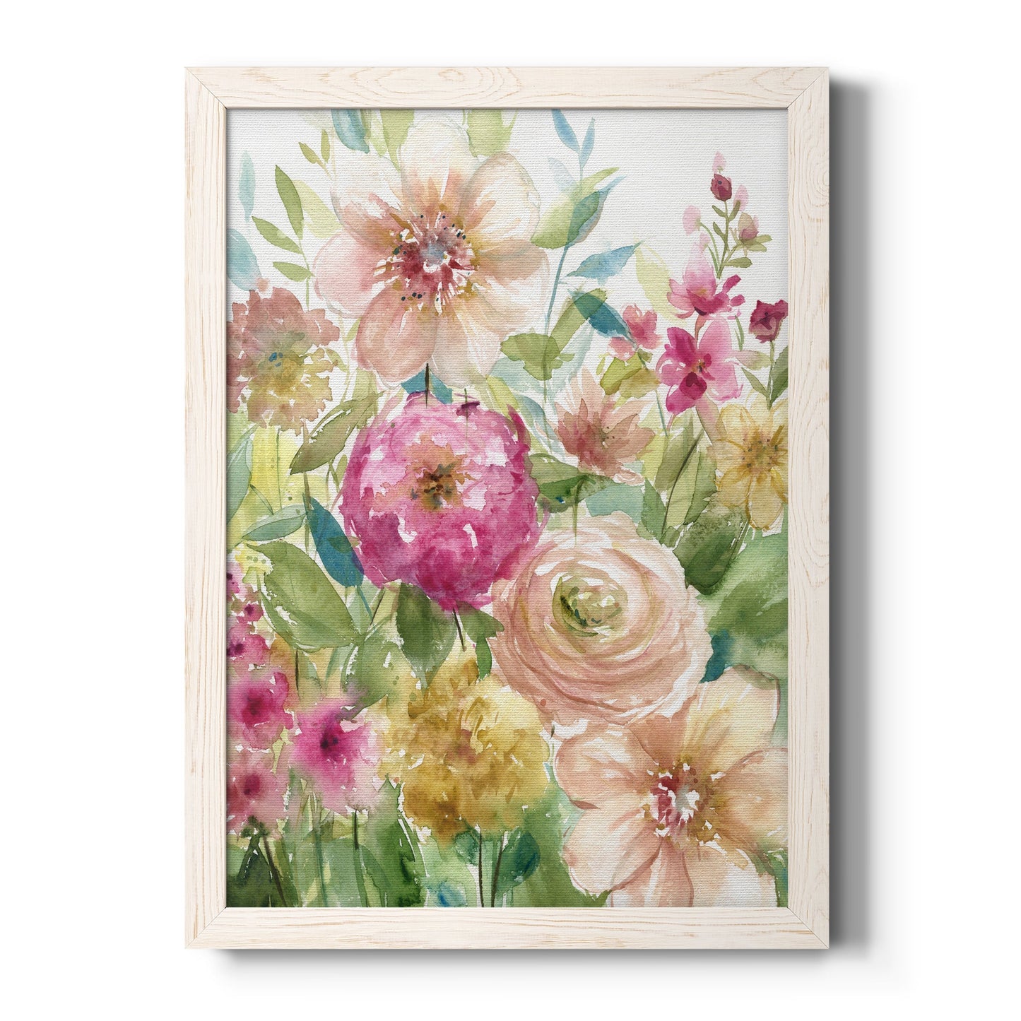 Jardin de Fleurs - Barnwood Framed Canvas Print