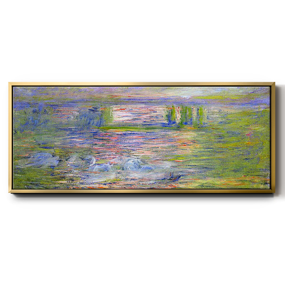 Charing Cross Bridge - Floater Framed Canvas Print