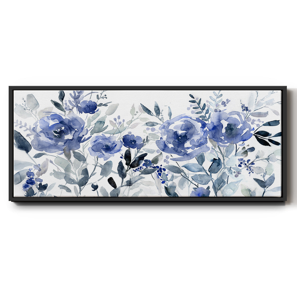 Painters Field of Flowers - Floater Framed Canvas Print