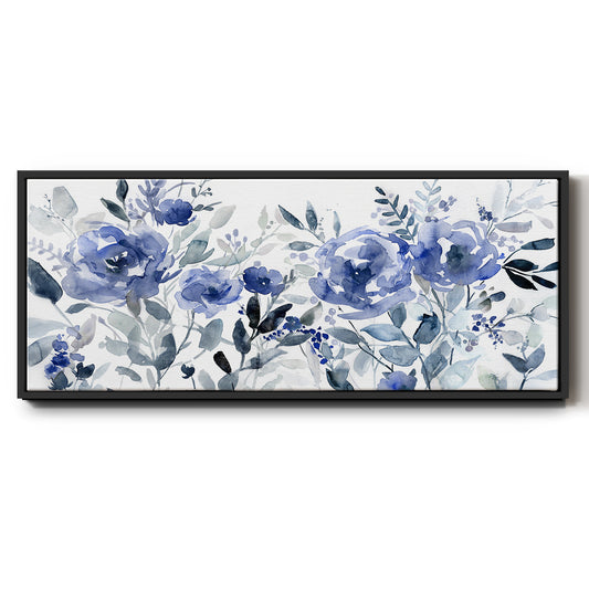 Painters Field of Flowers - Floater Framed Canvas Print