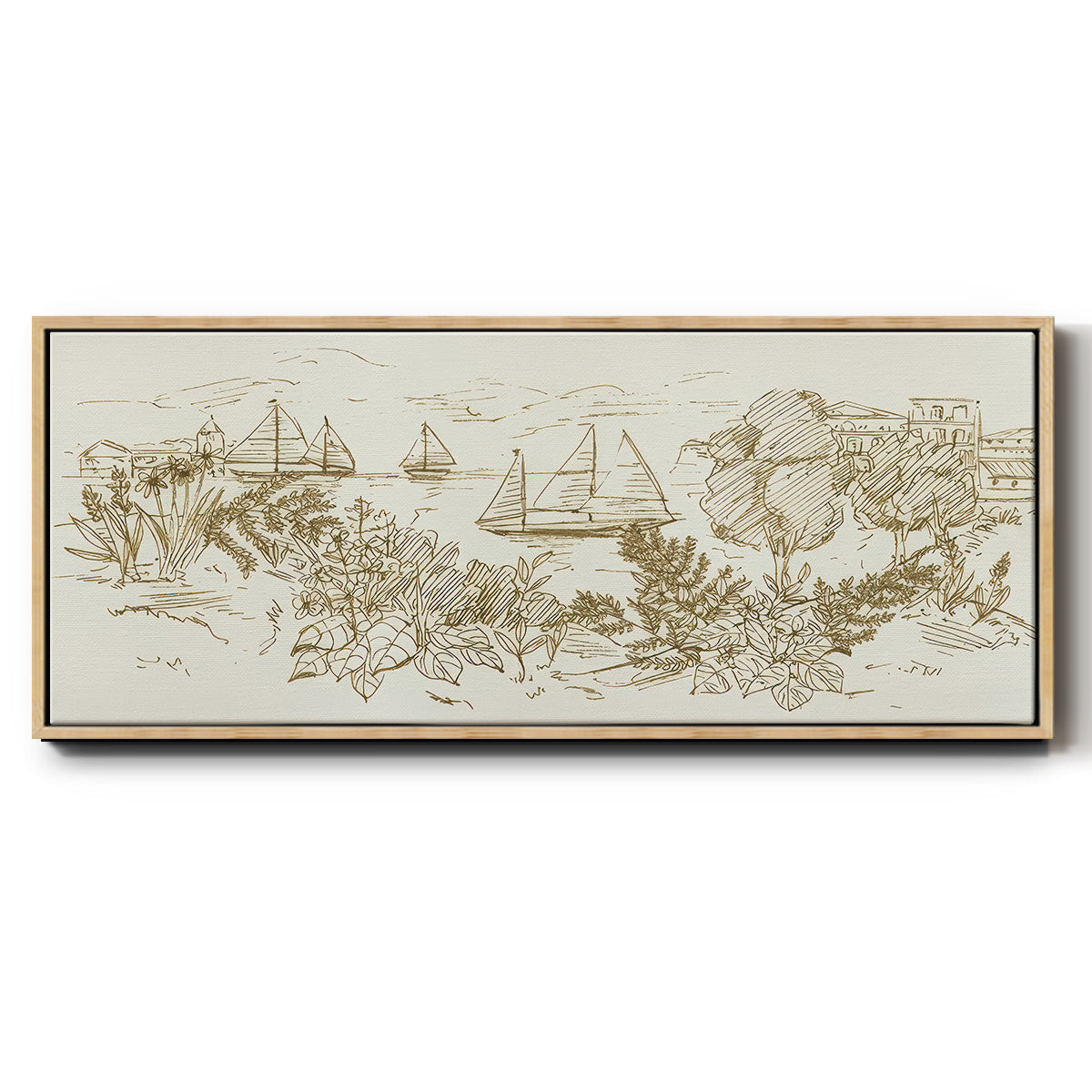 Autumn Landing II - Floater Framed Canvas Print