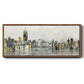 Bright City Lights - Floater Framed Canvas Print