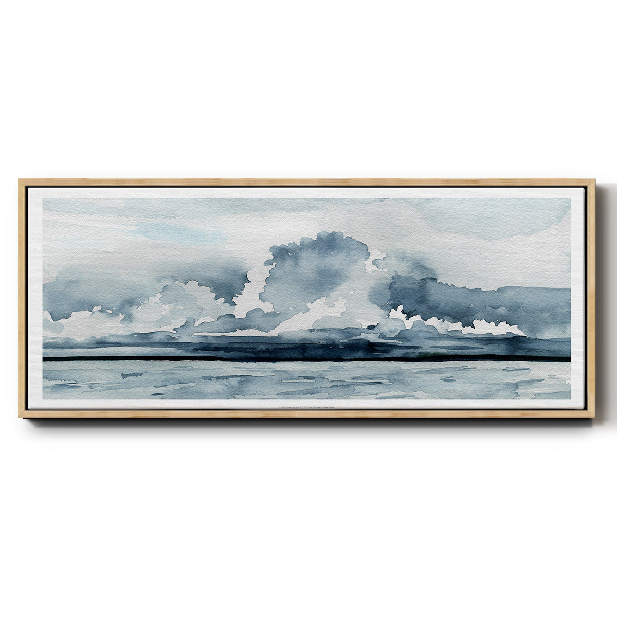 Passing Rain Storm II - Floater Framed Canvas Print