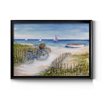 Beach Ride I - Modern Framed Canvas Print