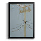 Wires V - Modern Framed Canvas Print