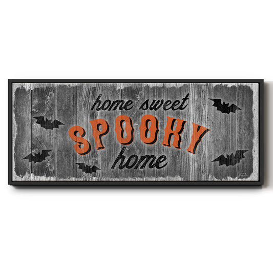 Home Sweet Spooky - Floater Framed Canvas Print