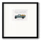 Fresh Sunflowers Truck Premium Framed Print Double Matboard