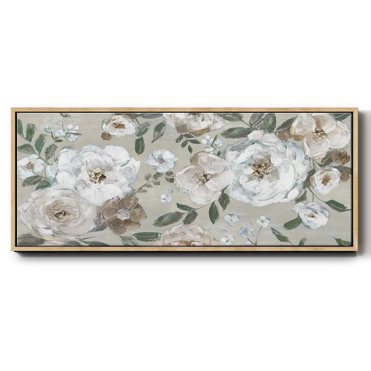 Rose Garden - Floater Framed Canvas Print