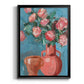 Rosa Blooms I - Modern Framed Canvas Print