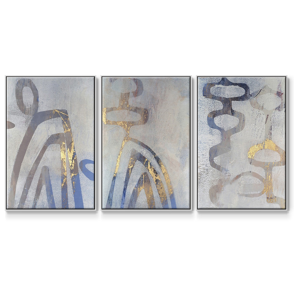 Linx I - Floater Framed Canvas Set