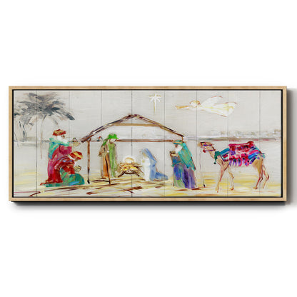 Nativity - Floater Framed Canvas Print