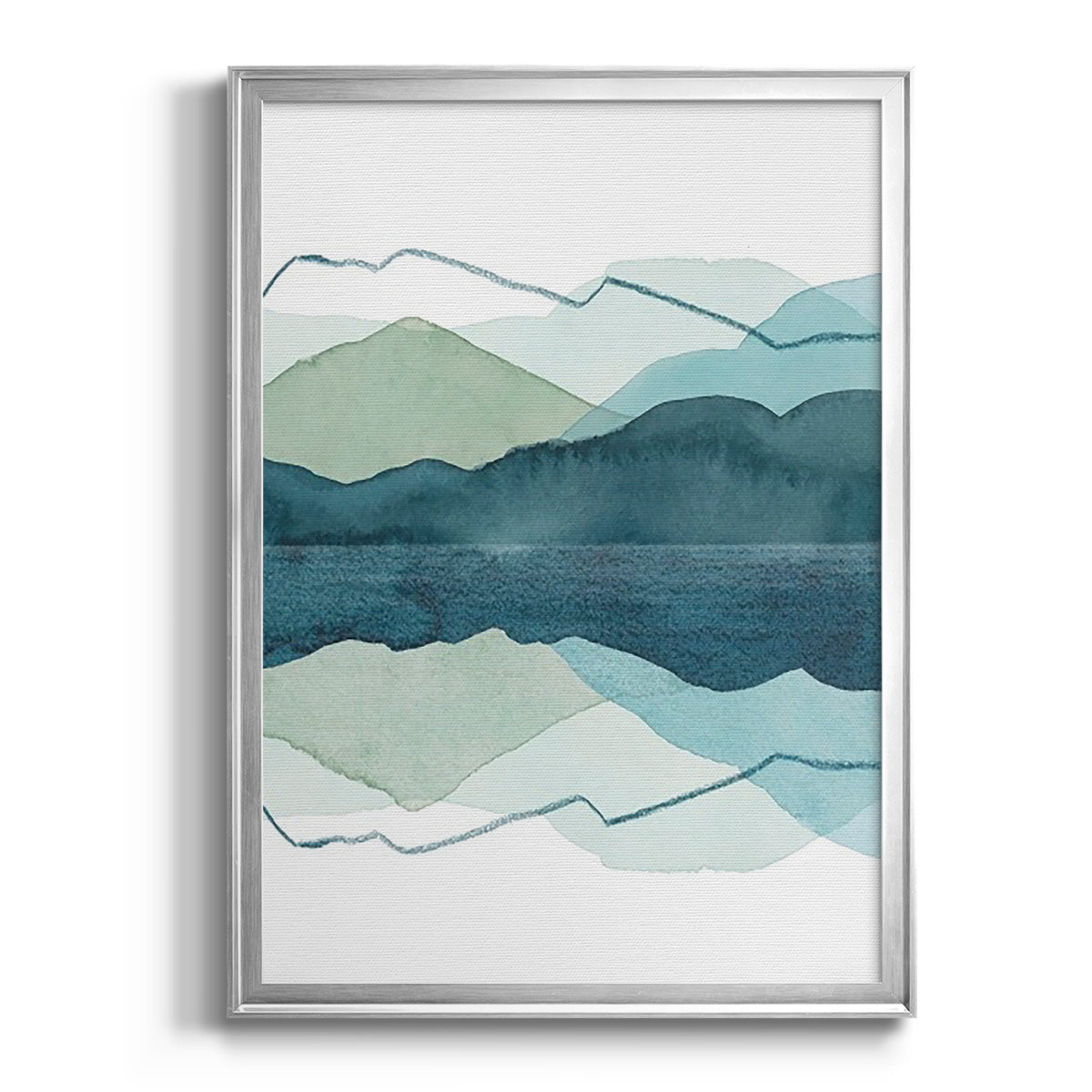 Icicle Range II - Modern Framed Canvas Print