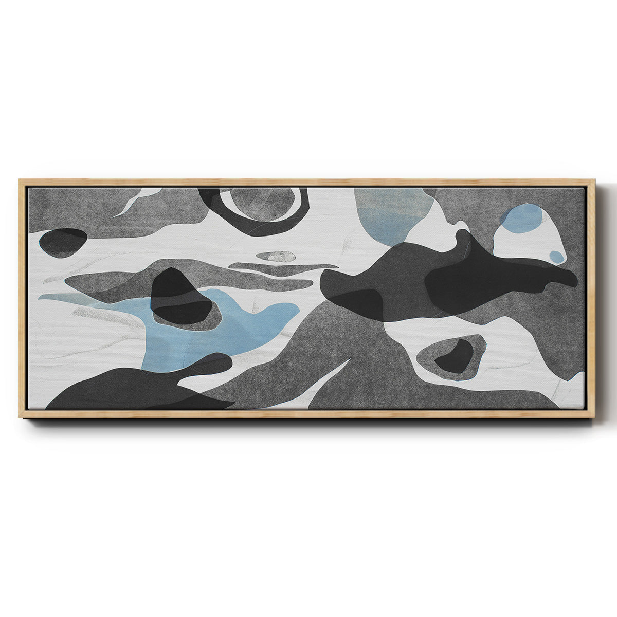 Rivers & Stones III - Floater Framed Canvas Print