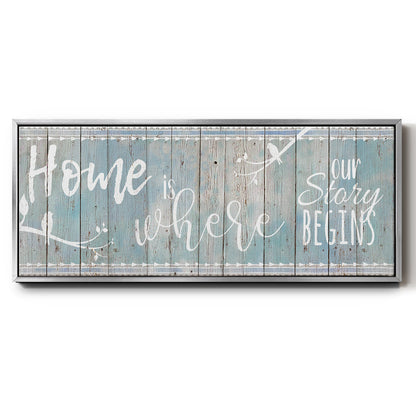 Home Story - Floater Framed Canvas Print