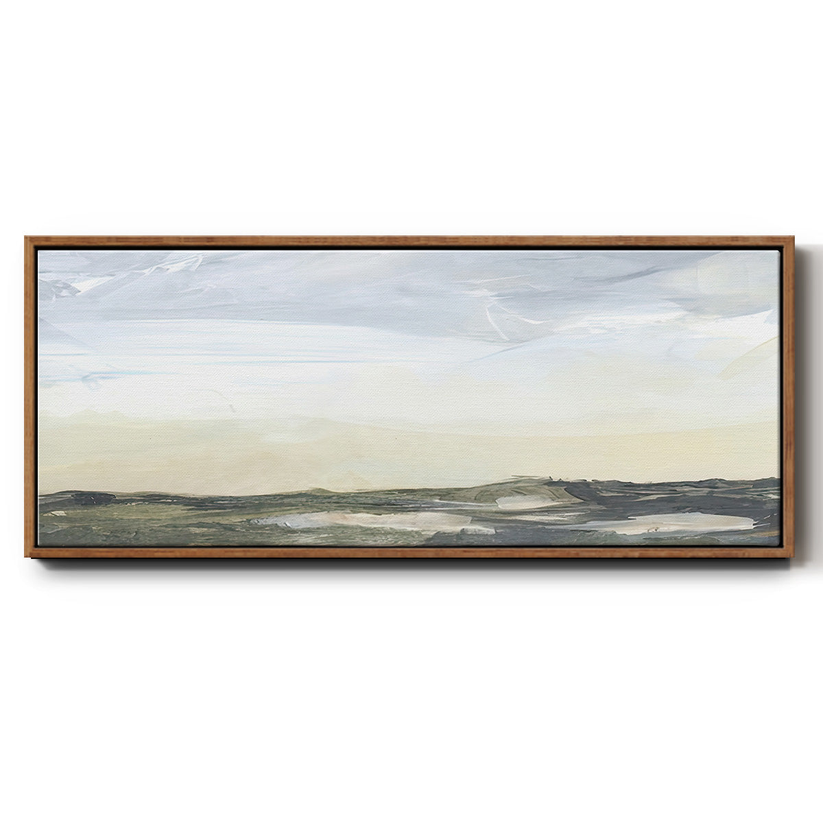 Green Ridge I - Floater Framed Canvas Print