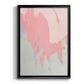 Blushing Abstract II - Modern Framed Canvas Print